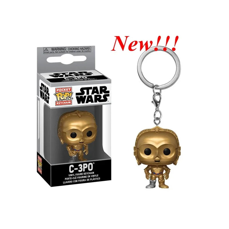 Star Wars Mini Figure Keychains - 29 Styles Featuring Baby Yoda (Grogu), The Mandalorian, Darth Vader, & Boba Fett - Premium Funko-Style Pocket Collectibles & Fan Gifts