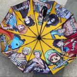 One Piece Characters Yellow Sunscreen Umbrella