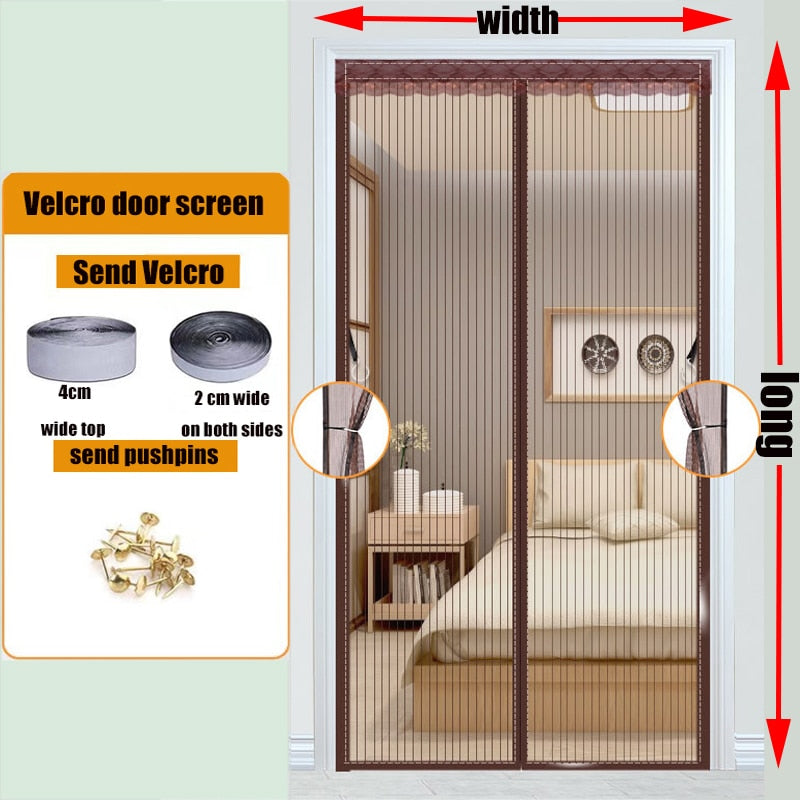 Automatic Closing Magnetic Mesh Curtain
