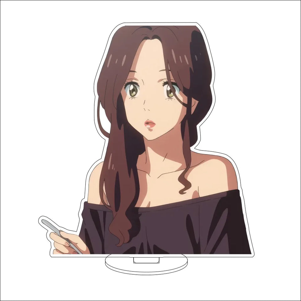 Your Name Anime Acrylic Standee Collection - Premium Taki & Mitsuha Timeline Variant Figures - Kimi no Na wa Kataware-doki Twilight Desk Decor - Romantic Manga Fan Gift Set for Bookshelf, Desk & Room Display