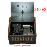 Silent Hill Hand-Crank Wooden Music Box - "Promise (Reprise)" Theme - Pyramid Head Laser-Engraved Keepsake - Gothic Horror Gaming Collectible - Psychological Horror Movie Merchandise