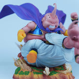 Anime Majin Buu Combat Diorama Statue - Premium Elastic Punch Fat Buu vs Kid Buu Resin Model - Dynamic Shonen Action Figure - High-Fidelity Manga Collector Gift for Display Case & Gaming Desk - (18CM)