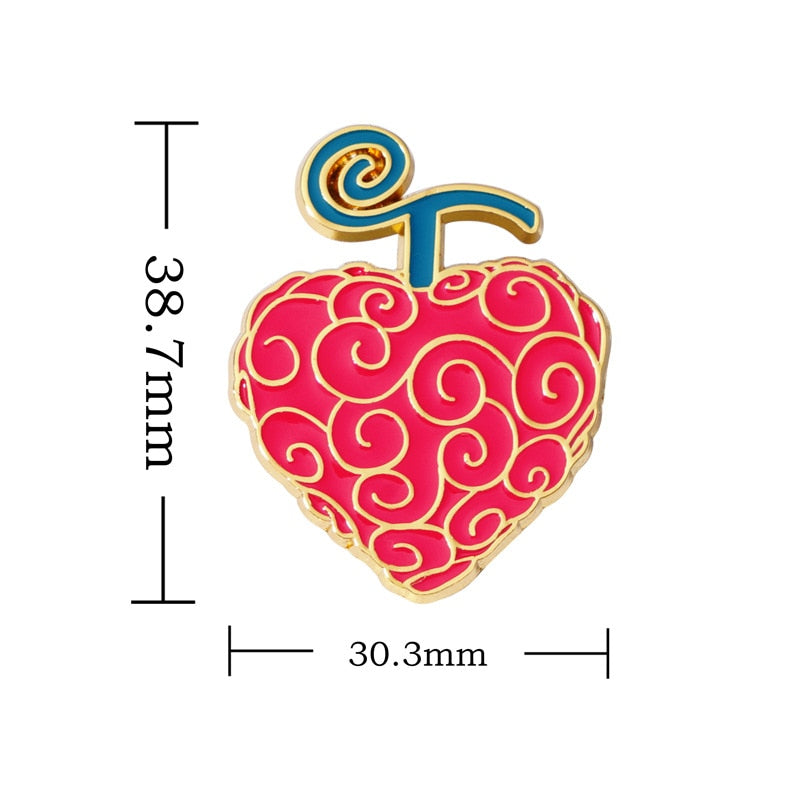 ONE PIECE Devil Fruit Lapel Pins Brooches