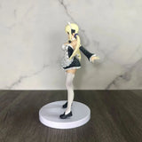 Fairy Tail Lucy Heartfilia Maid Costume Action Figure - Collectible Anime Statue with Display Box & Base - Desk Decor - 17CM