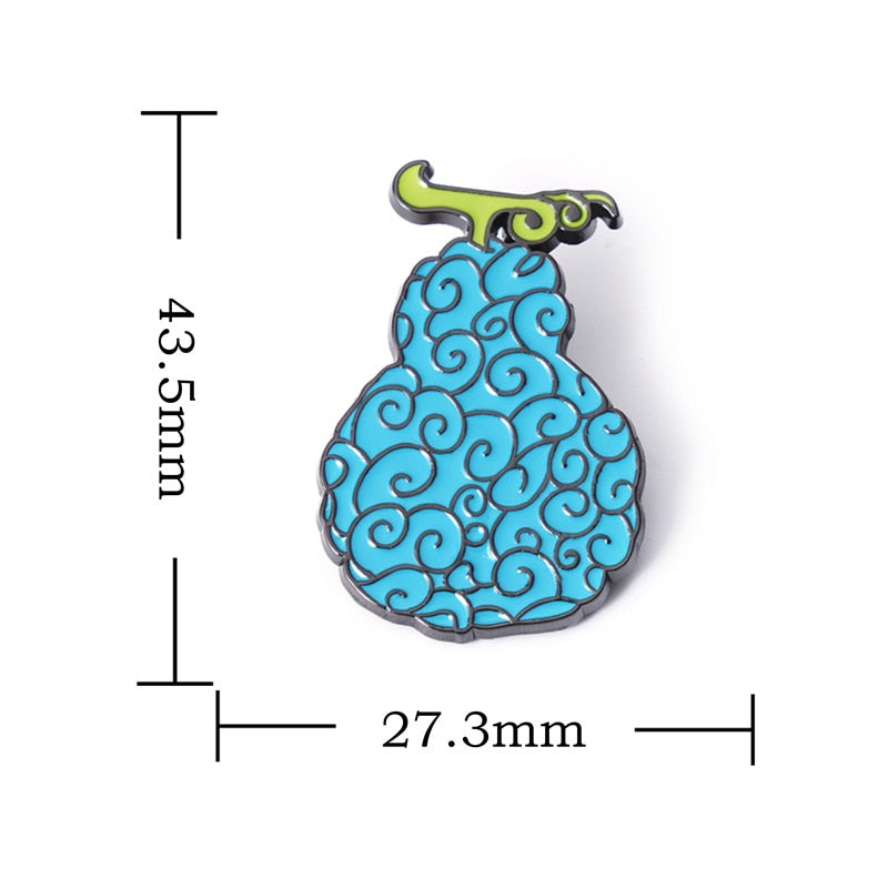 ONE PIECE Devil Fruit Lapel Pins Brooches