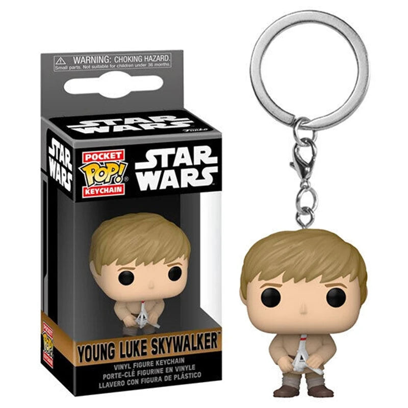 Star Wars Mini Figure Keychains - 29 Styles Featuring Baby Yoda (Grogu), The Mandalorian, Darth Vader, & Boba Fett - Premium Funko-Style Pocket Collectibles & Fan Gifts