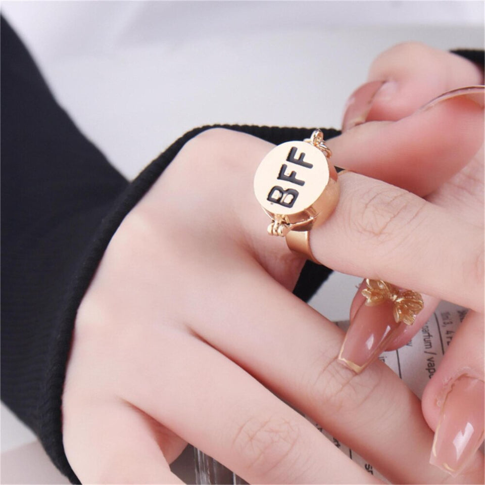 Amazon.com: Birthstone Rings Promise Ring for Best Friend 2 Personalized  Day Mother Daughter Jewelry Women Friendship Gifts Couple Engagement Name  Two Engraved : Clothing, Shoes & Jewelry