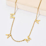 Elegant Necklace Jewelry for Mother's Day Gift - 18k Gold Plated Stainless Steel