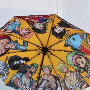 One Piece Characters Yellow Sunscreen Umbrella