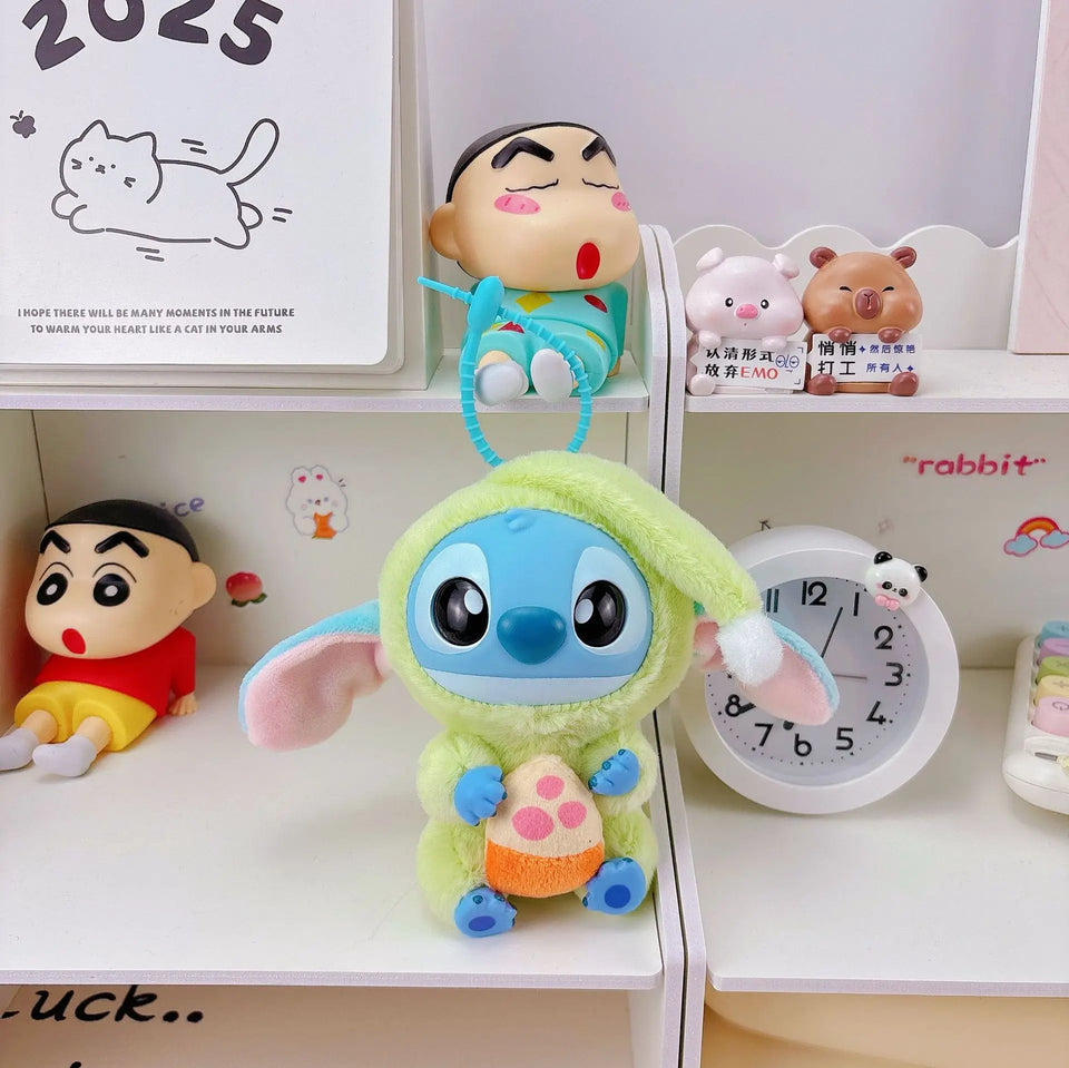 Stitch Plush Keychain – Cute Lilo & Stitch Keyring Doll, Kawaii Bag Pendant Gift for Girls