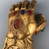 Infinity Gauntlet Prop Replica - Metallic Gold Armor Glove with 6 Infinity Stones - Marvel Superhero Cosplay Weapon, Costume Prop & Desk Display for Fans & Collectors