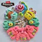 ZURU Fuggler x SpongeBob SquarePants Plush Collection - Limited Edition "Funny Ugly Monster" Keychains - Creepy-Cute Cartoon Collectibles - SpongeBob, Patrick, Squidward & Gary Editions