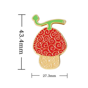 ONE PIECE Devil Fruit Lapel Pins Brooches