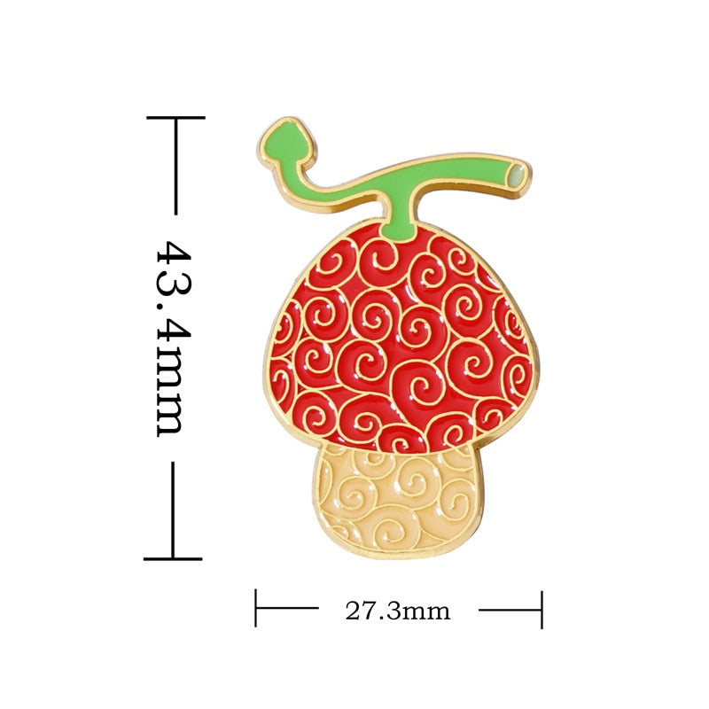 ONE PIECE Devil Fruit Lapel Pins Brooches