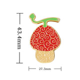 ONE PIECE Devil Fruit Lapel Pins Brooches