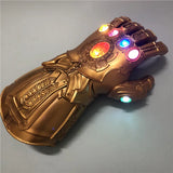 Infinity Gauntlet Prop Replica - Metallic Gold Armor Glove with 6 Infinity Stones - Marvel Superhero Cosplay Weapon, Costume Prop & Desk Display for Fans & Collectors