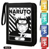 Anime Rogue Ninja Zippered Trading Card Binder - 9-Pocket PU Leather TCG Collector Folder Album with Wrist Strap & Red Cloud Graphic - Portable Storage Case for Pokemon, MTG, Yu-Gi-Oh & Sports Cards