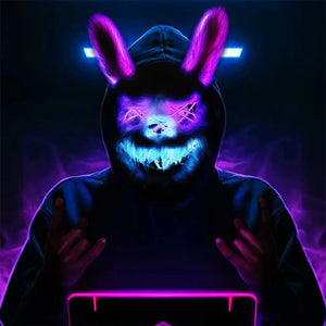 Masquerade LED Halloween Bunny Mask