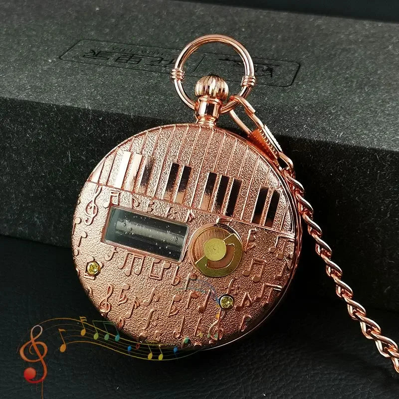 Star Wars Death Star Musical Pocket Watch – 2-in-1 Quartz Timepiece & Wind-Up Music Box