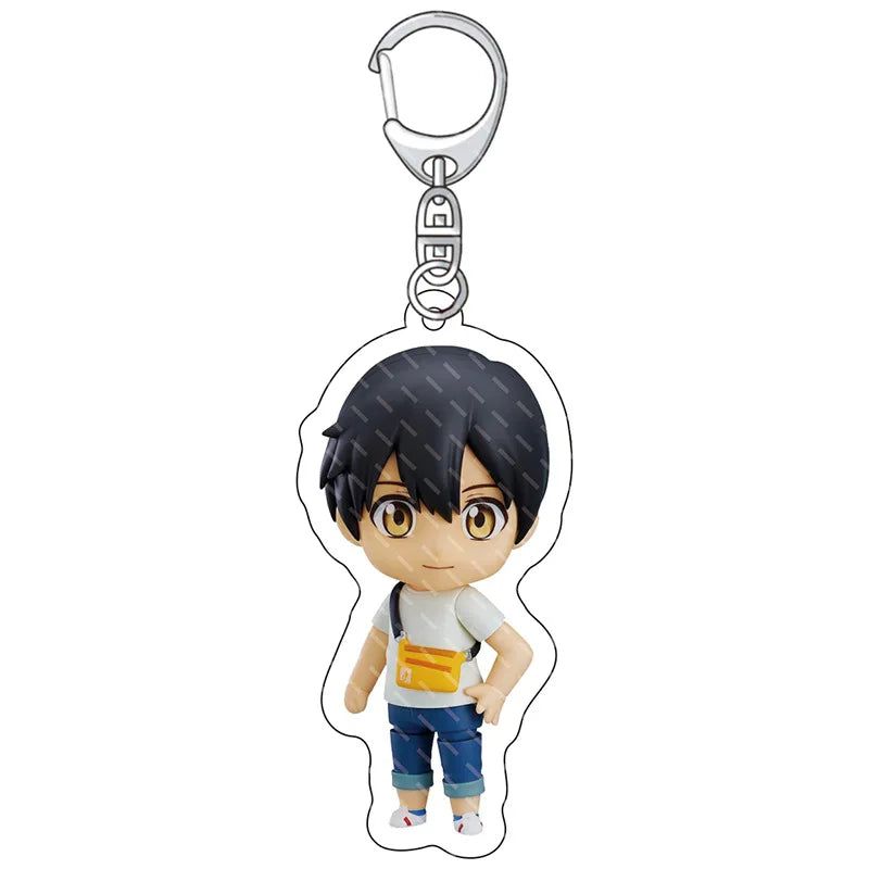 Weathering With You Chibi Acrylic Keychain Collection - Hodaka & Hina Cute Anime Couple Charm Set - Clear Double-Sided Pendant Keyring for Bags, Ita Bags & Anime Fans