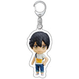 Weathering With You Chibi Acrylic Keychain Collection - Hodaka & Hina Cute Anime Couple Charm Set - Clear Double-Sided Pendant Keyring for Bags, Ita Bags & Anime Fans