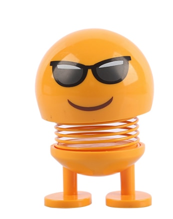 Funny Shaking Emoji Head Car Accessories