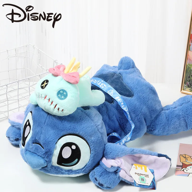 53cm Disney Stitch Lying Plush – Kawaii Stuffed Toy Pillow, Perfect Birthday Gift for Kids or Her