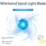 Rotating LED Rasenshuriken Cosplay Prop - Whirlwind Spiral Light Blade Hand Toy - Glowing Anime Energy Orb Floating Illusion Effect for Cosplay, Halloween & Night Shoots