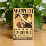 Anime Pirate Wanted Poster Luggage Tag - Vintage Monkey D Luffy Gear 5 Bounty Card - Retro Vinsmoke Sanji & Nico Robin Travel ID Bag Tag - Nostalgic Manga Fan Gift for Backpack, Suitcase & Keychain