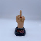 Middle Finger Solar Dashboard Ornament