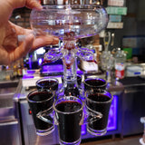 6-Shot Glasses Wine Whiskey Dispenser Bar