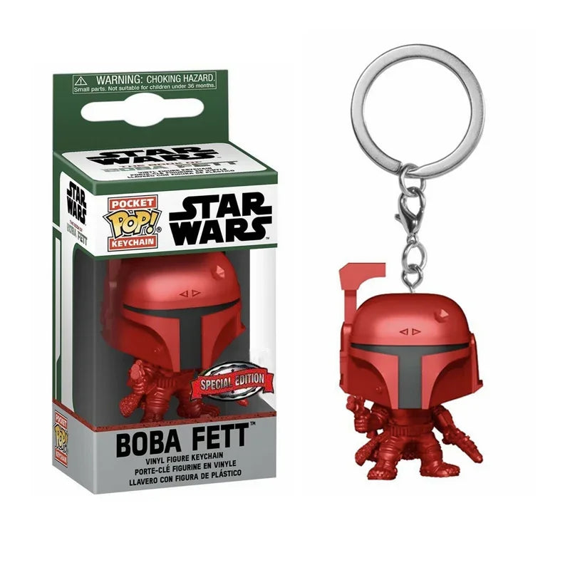 Star Wars Mini Figure Keychains - 29 Styles Featuring Baby Yoda (Grogu), The Mandalorian, Darth Vader, & Boba Fett - Premium Funko-Style Pocket Collectibles & Fan Gifts