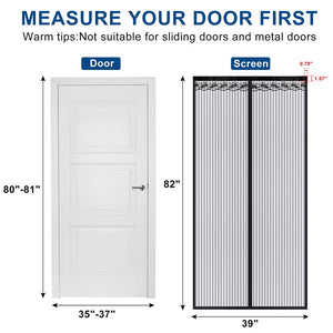 Automatic Closing Magnetic Mesh Curtain