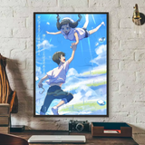 Weathering With You Canvas Poster Collection - Tenki no Ko Anime Art Prints - Makoto Shinkai Cinematic Wall Decor for Bedroom, Living Room & College Dorm