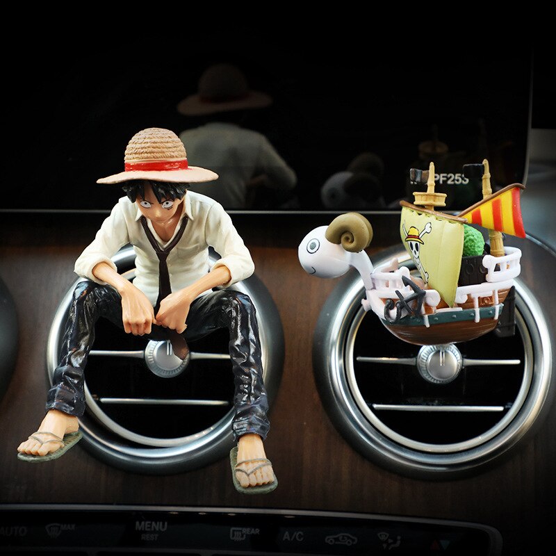 Anime Cute One Piece Luffy Action Figure Car Accessories