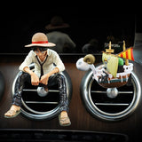 Anime Cute One Piece Luffy Action Figure Car Accessories