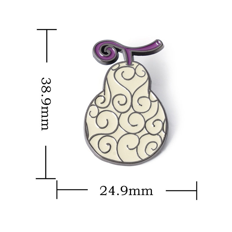 ONE PIECE Devil Fruit Lapel Pins Brooches