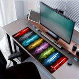 Star Wars Lightsaber LED Desk Mat - Gaming Mouse Pad with Jedi & Sith Weaponry Art - Extended Large Desktop Protector for Office & Game Room - Ahsoka, Kylo Ren & Vader Editions