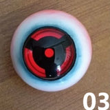 Naruto Sharingan & Mangekyou Sharingan Eyeball Prop Set - Realistic Uchiha Cosplay Eyeball Replicas - Itachi, Sasuke & Kakashi Eye Props for Anime Displays & Halloween