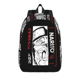 Anime Manga Panel Graphic School Backpack - Japanese Calligraphy Canvas Bookbag with Laptop Sleeve - Back to School Daypack & Travel Rucksack for Students & Anime Fans