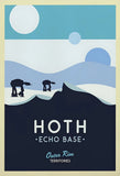 Star Wars Travel Poster Canvas Wall Art - Vintage Retro Planet Prints - Minimalist Sci-Fi Movie Decor for Home, Office, or Game Room - Naboo, Mustafar & Endor Editions