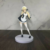 Fairy Tail Lucy Heartfilia Maid Costume Action Figure - Collectible Anime Statue with Display Box & Base - Desk Decor - 17CM