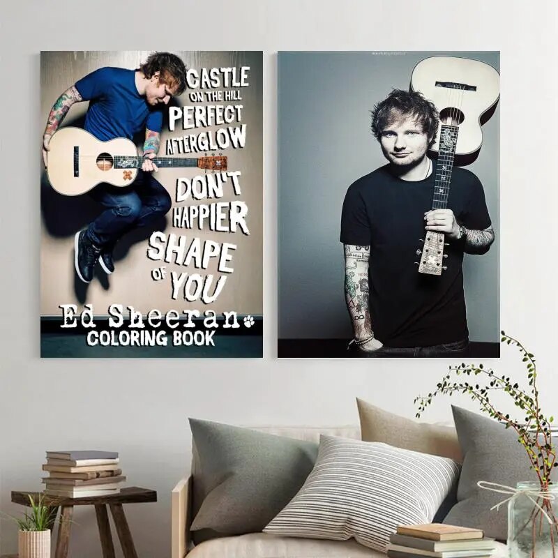 Ed Sheeran - Art Poster Wall Canvas