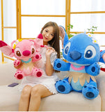 70cm Big Stitch Plush – Disney Soft Doll, Summer Grass Skirt Angel Toy for Kids