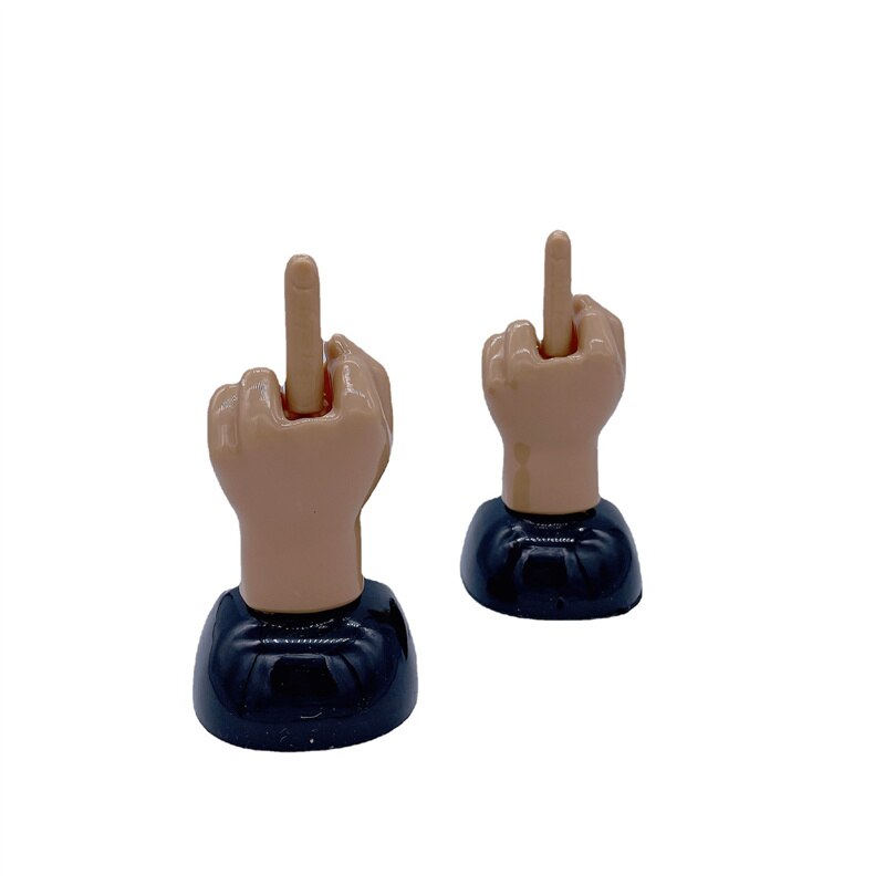 Middle Finger Solar Dashboard Ornament