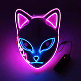Demon Slayer Cosplay Glowing Mask