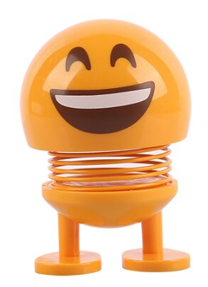 Funny Shaking Emoji Head Car Accessories