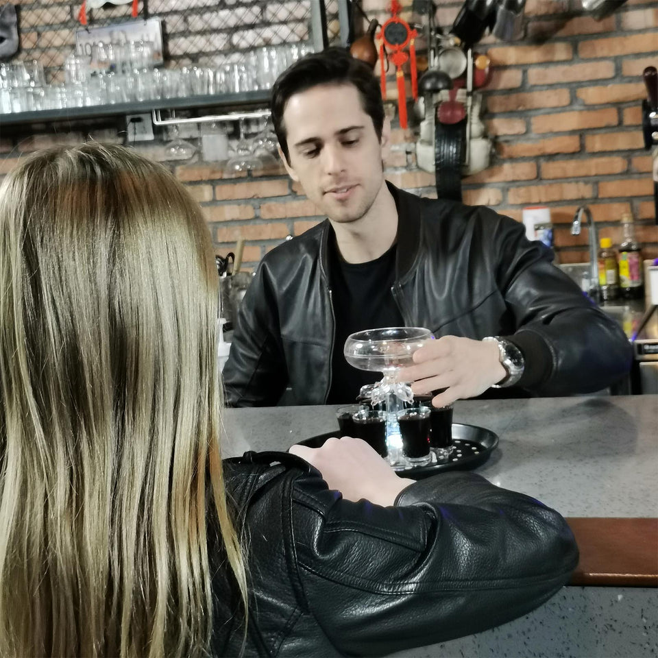 6-Shot Glasses Wine Whiskey Dispenser Bar