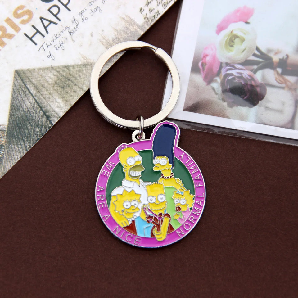 The Simpsons Family Keychain