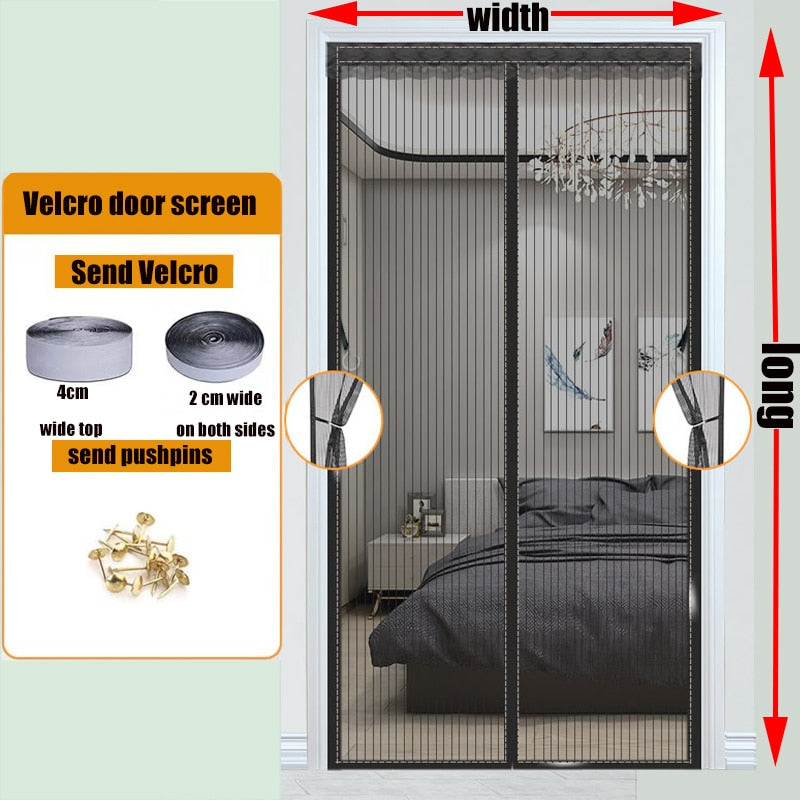 Automatic Closing Magnetic Mesh Curtain